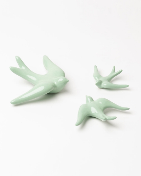 Ceramic swallows
