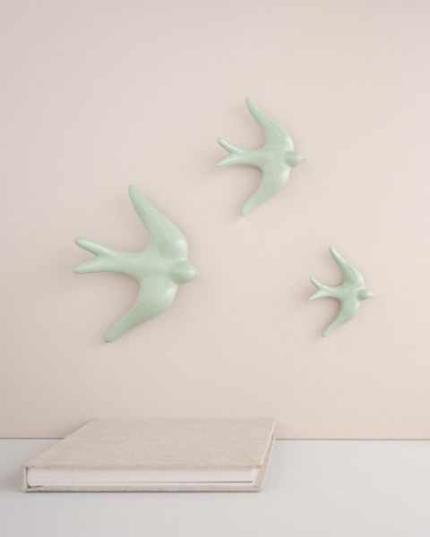 Ceramic swallows