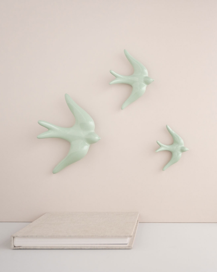 Ceramic swallows