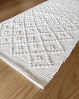 Image de Tapete branco 92x52 cm